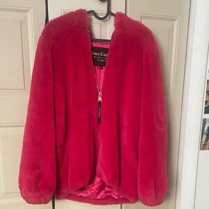 Juicy Couture x  F21 Women’s Vibrant Pink Teddy Jacket SOLD OUT